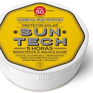 SUN TECH Protetor Solar Corporal – FPS 50 75 gr - Grip System de alta aderência, amplo espectro UVA/UVB, resistente à água e suor, hidrata com manteiga de cupuaçu