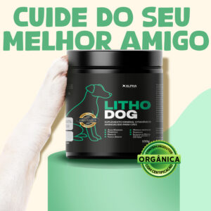 Suplemento Mineral e Vitamínico para Cães | Algas Marinhas, Ômega 3, Minerais Orgânicos, Pré e Probióticos | Evita Queda de Pelos | 150g